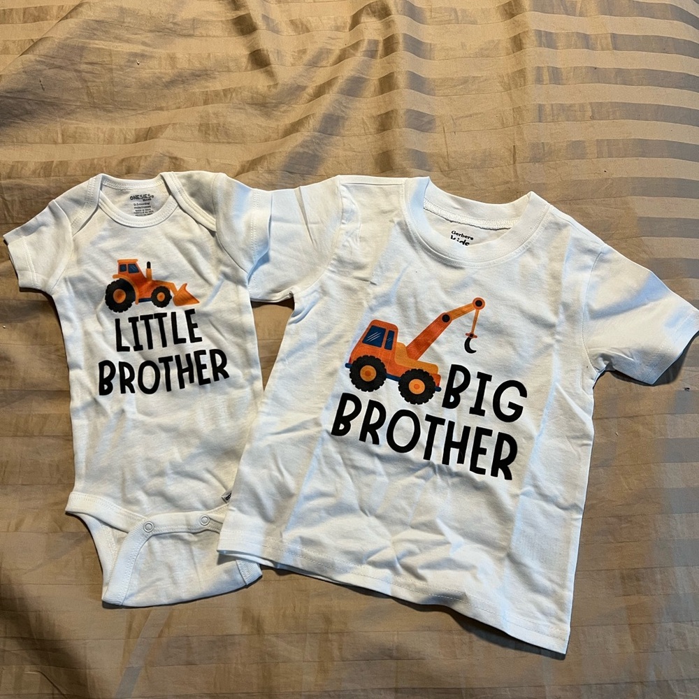 NWOT Big Brother Little Brother Matching Digger Shirts